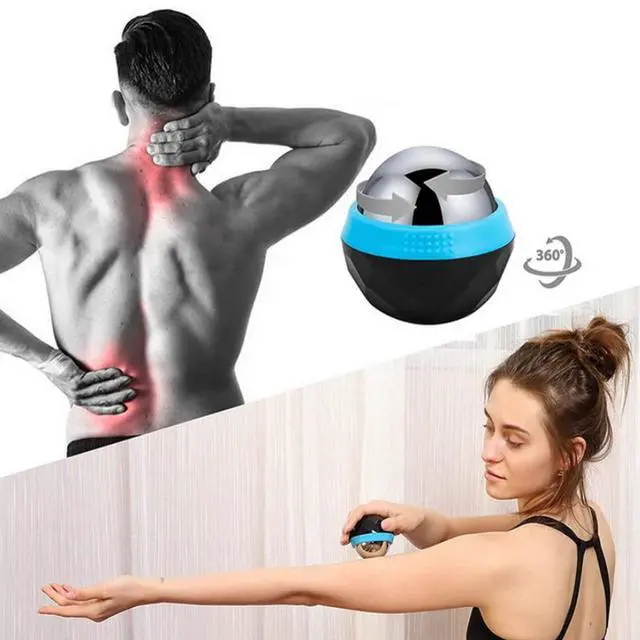 Alt view image 5 of 5 - Cryosphere Cold Massage Roller Ball - Black with Blue