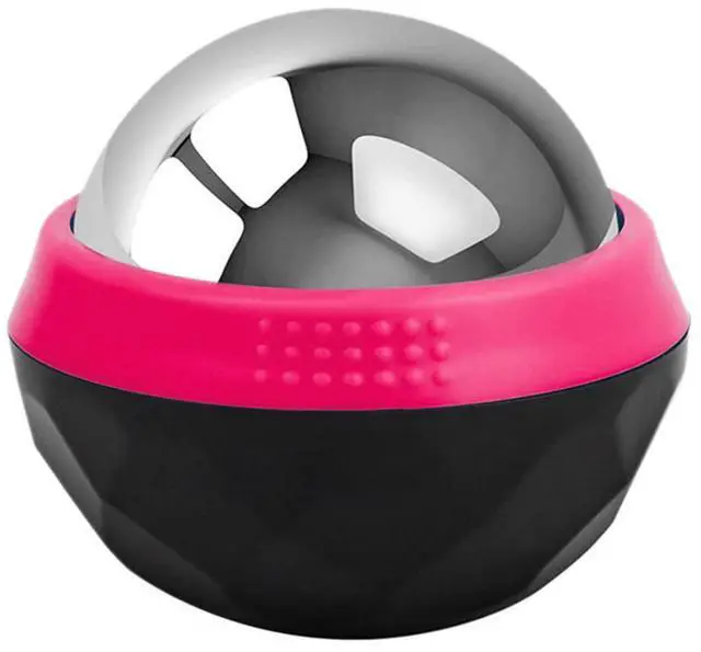Main image of Cryosphere Cold Massage Roller Ball - Black with Rose Red