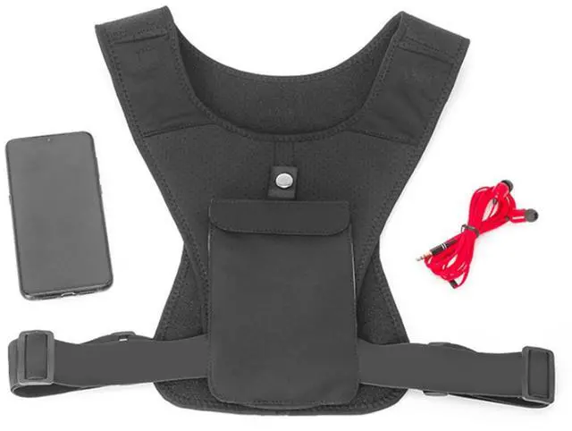 Alt view image 3 of 6 - Running Smartphone Holder Vest - Black