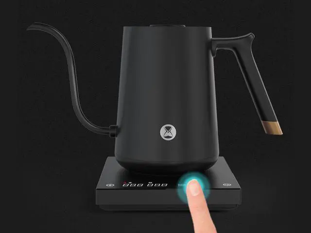 Alt view image 7 of 7 - Timemore Fish Smart Electric Coffee Kettle, Pour-Over Kettle for Coffee and Tea, Variable Temperature Control, Black/800ml (Commercial Version)