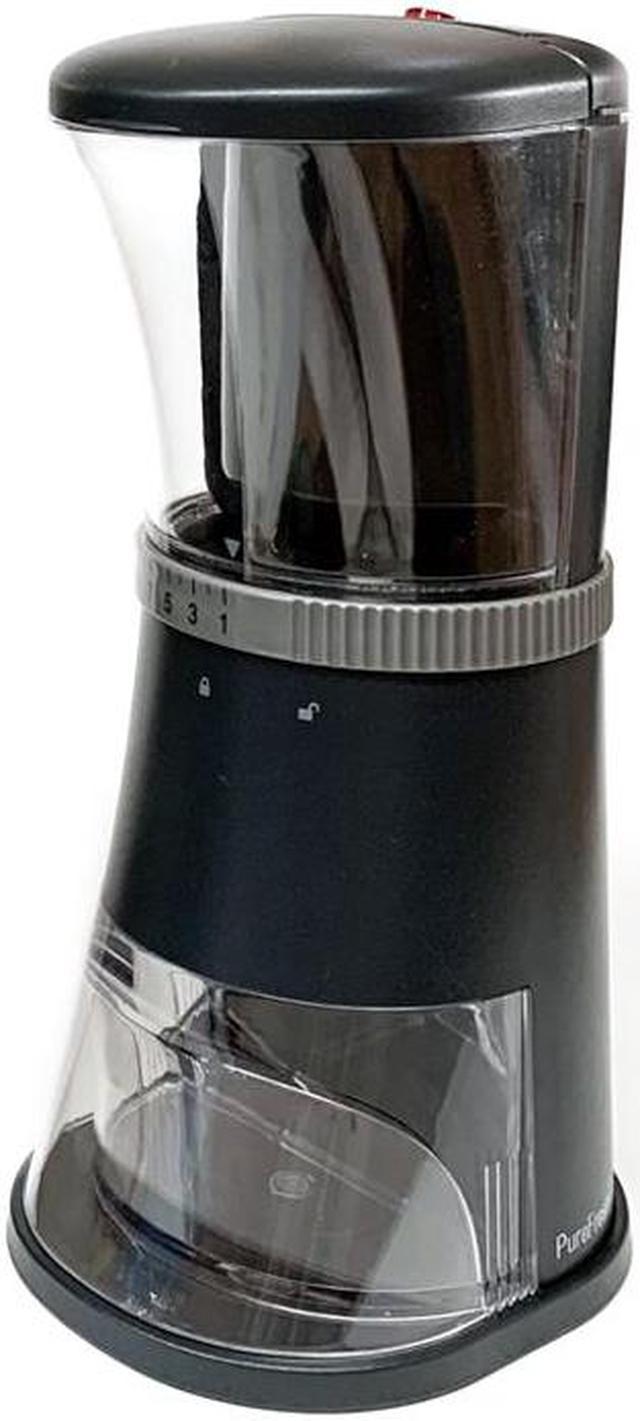 Purefresh Portable Electric Coffee Grinder, washable Coffee Grinder,  17-Kind Adjustable Coarseness, Precision Ceramic Knife, Taiwan-made  (Standard) 
