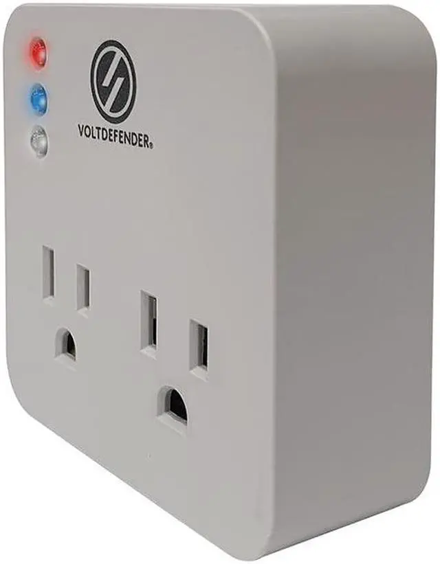 Alt view image 4 of 7 - Surge Protector Power Strip Overload Surge Protection 2 Phase VOLTDEFENDER SP-2
