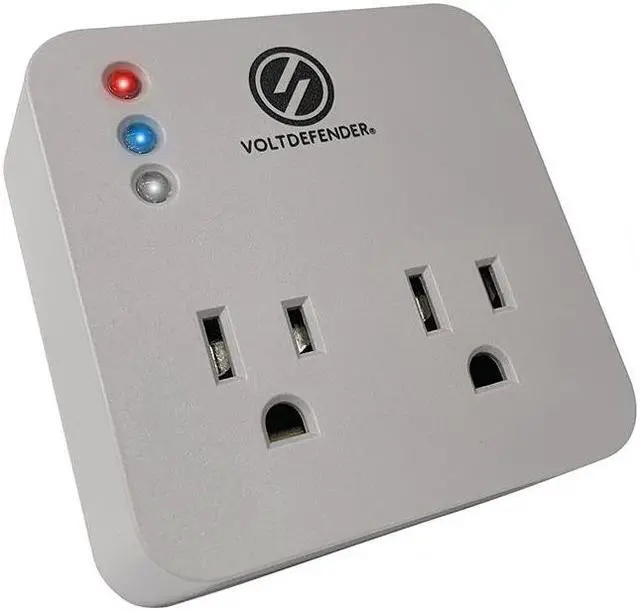 Alt view image 2 of 7 - Surge Protector Power Strip Overload Surge Protection 2 Phase VOLTDEFENDER SP-2