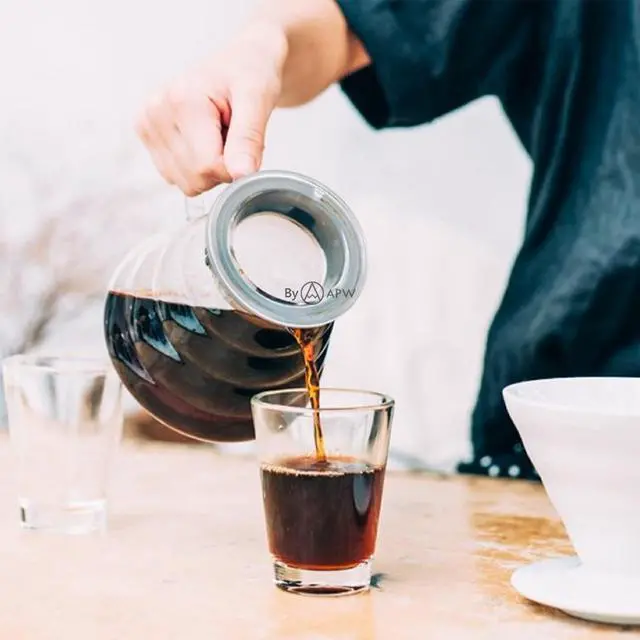 Alt view image 4 of 6 - HARIO V60 Coffee Dripper Set01 | Glass Server + Ceramic Dripper + Filters |Brown
