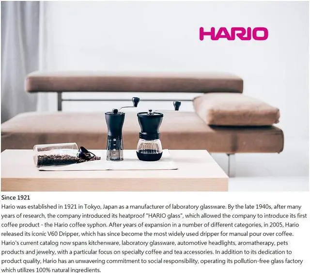 Alt view image 3 of 6 - HARIO V60 Coffee Dripper Set01 | Glass Server + Ceramic Dripper + Filters |Brown