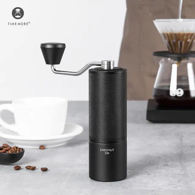 Alt view image 7 of 7 - TIMEMORE Chestnut C3S Manual Coffee Grinder, Entry Level Espresso Hand Burr Grinder, Multi Grind Levels for Espresso, Pour-Over, French Press, V60, Chemex - S2C Burr (White)