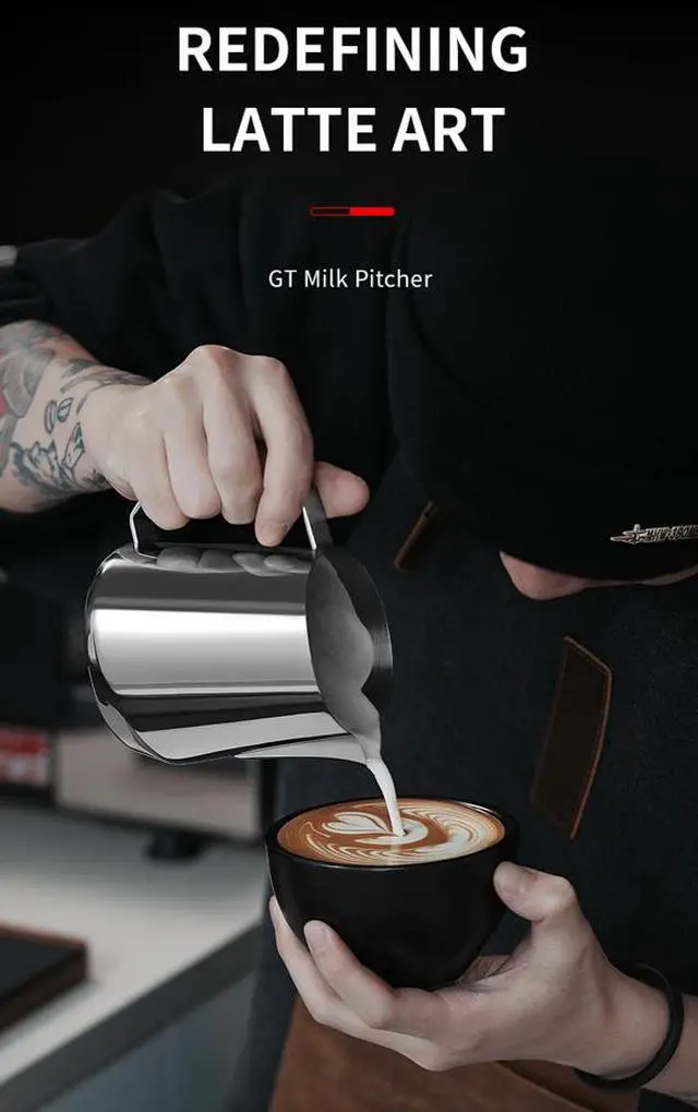 Alt view image 3 of 7 - MHW-3BOMBER GT Milk Pitcher Matte Black 600ml