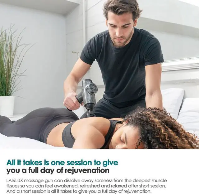 Alt view image 3 of 7 - LAIRLUX Massage Gun - Deep Tissue Massager Gun for Muscle Fatigue Relief - Percussion Massage Gun - Model EM-03Pro