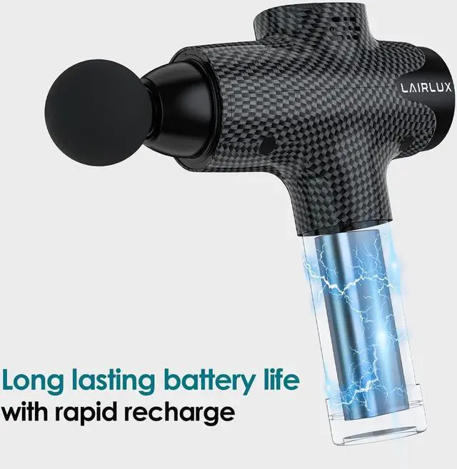 Alt view image 6 of 7 - LAIRLUX Massage Gun - Deep Tissue Massager Gun for Muscle Fatigue Relief - Percussion Massage Gun - Model EM-03Pro