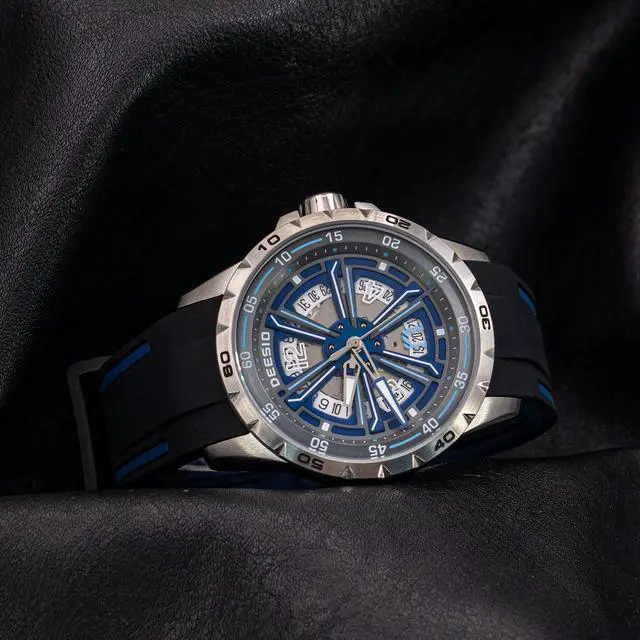 Alt view image 2 of 4 - DEESIO Watches for Men, 43mm Automatic Mechanical Watch for Men 50 Meter Diving Depth Sport Luminous Sapphire Mens Watch Calendar Luxury Fashion Waterproof, Mechanical Watch