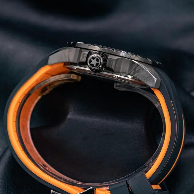 Alt view image 3 of 4 - DEESIO Automatic Watch for Men, 43mm Automatic Mechanical Watch for Men 50 Meter Diving Depth Sport Luminous Sapphire Mens Watch Calendar Luxury Fashion Waterproof, Mechanical Watch