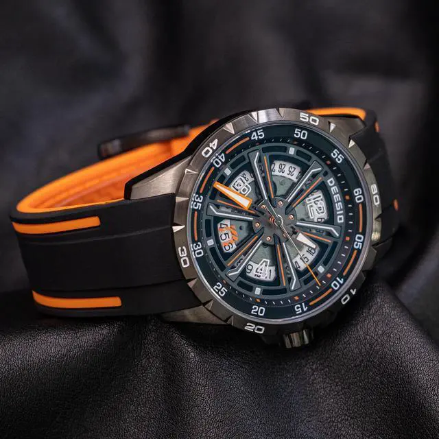 Alt view image 2 of 4 - DEESIO Automatic Watch for Men, 43mm Automatic Mechanical Watch for Men 50 Meter Diving Depth Sport Luminous Sapphire Mens Watch Calendar Luxury Fashion Waterproof, Mechanical Watch