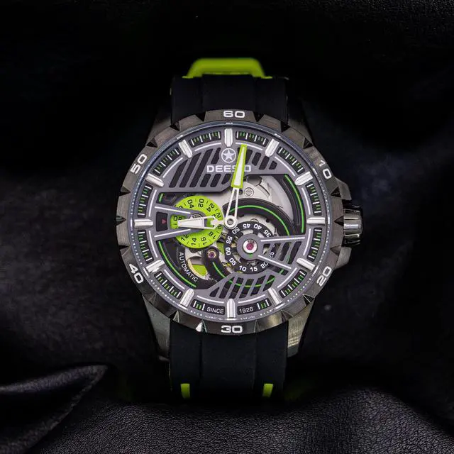 Alt view image 2 of 4 - DEESIO Automatic Watch for Men, 43mm Automatic Mechanical Watch for Men 50 Meter Diving Depth Sport Luminous Sapphire Mens Watch Calendar Luxury Fashion Waterproof, Mechanical Watch