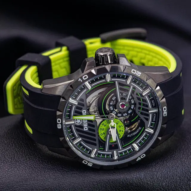 Alt view image 4 of 4 - DEESIO Automatic Watch for Men, 43mm Automatic Mechanical Watch for Men 50 Meter Diving Depth Sport Luminous Sapphire Mens Watch Calendar Luxury Fashion Waterproof, Mechanical Watch