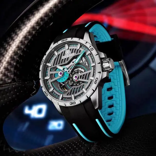 Alt view image 5 of 7 - DEESIO Automatic Watch for Men Men's Watches Analog Automatic Mechanical Watches Self-Winding Mechanical Wrist Watch Luxury Business