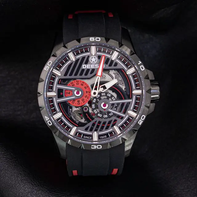 Alt view image 2 of 4 - DEESIO Watches for Men, 43mm Automatic Mechanical Watch for Men 50 Meter Diving Depth Sport Luminous Sapphire Mens Watch Calendar Luxury Fashion Waterproof, Mechanical Watch