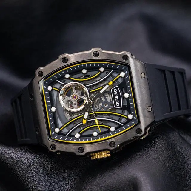Alt view image 3 of 6 - DEESIO Automatic Watch for Men Men's Watches Analog Automatic Mechanical Watches Self-Winding Mechanical Wrist Watch Luxury Business