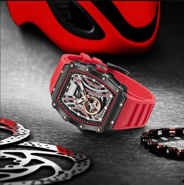 Alt view image 3 of 7 - DEESIO Watches for Men, 43mm Automatic Mechanical Watch for Men 50 Meter Diving Depth Sport Luminous Sapphire Mens Watch Calendar Luxury Fashion Waterproof, Mechanical Watch