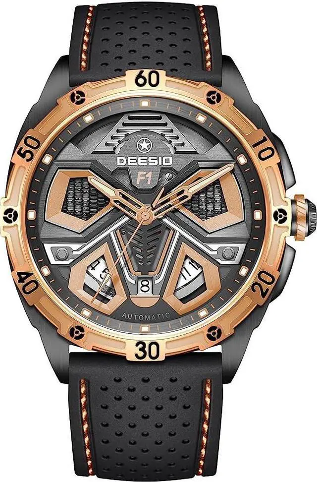 Main image of DEESIO Automatic Watch for Men Men's Watches Analog Automatic Mechanical Watches Self-Winding Mechanical Wrist Watch Luxury Business