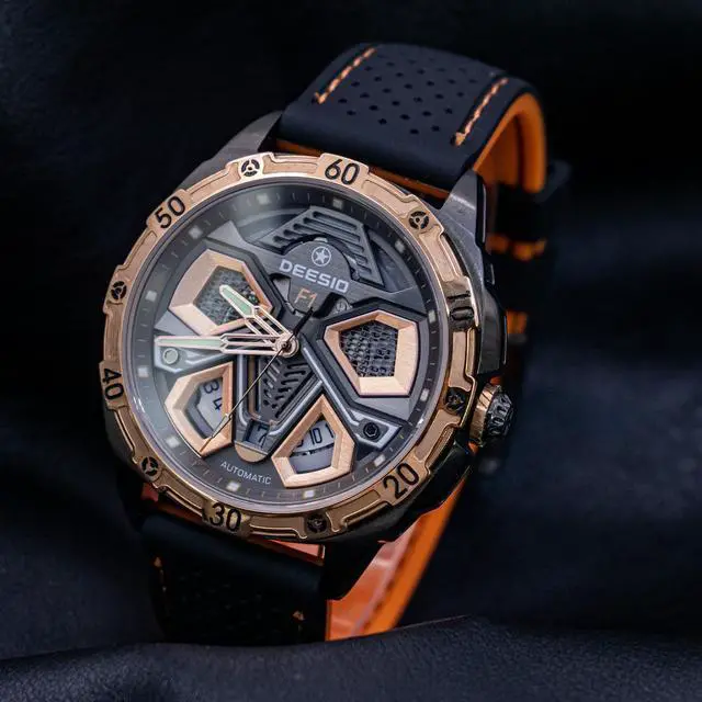 Alt view image 3 of 4 - DEESIO Automatic Watch for Men Men's Watches Analog Automatic Mechanical Watches Self-Winding Mechanical Wrist Watch Luxury Business