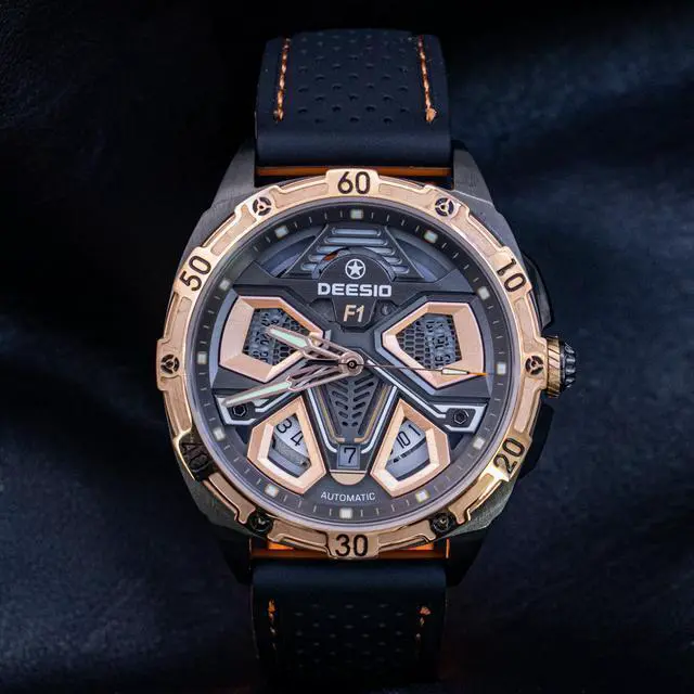 Alt view image 2 of 4 - DEESIO Automatic Watch for Men Men's Watches Analog Automatic Mechanical Watches Self-Winding Mechanical Wrist Watch Luxury Business