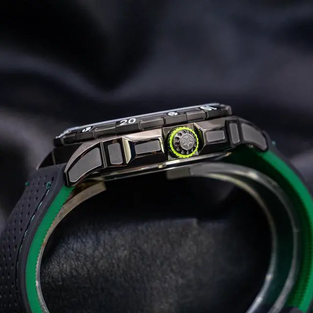 Alt view image 3 of 4 - DEESIO Watches for Men, 43mm Automatic Mechanical Watch for Men 50 Meter Diving Depth Sport Luminous Sapphire Mens Watch Calendar Luxury Fashion Waterproof, Mechanical Watch