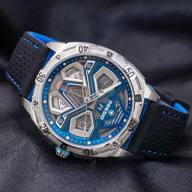 Alt view image 4 of 4 - DEESIO Automatic Watch for Men, 43mm Automatic Mechanical Watch for Men 50 Meter Diving Depth Sport Luminous Sapphire Mens Watch Calendar Luxury Fashion Waterproof, Mechanical Watch