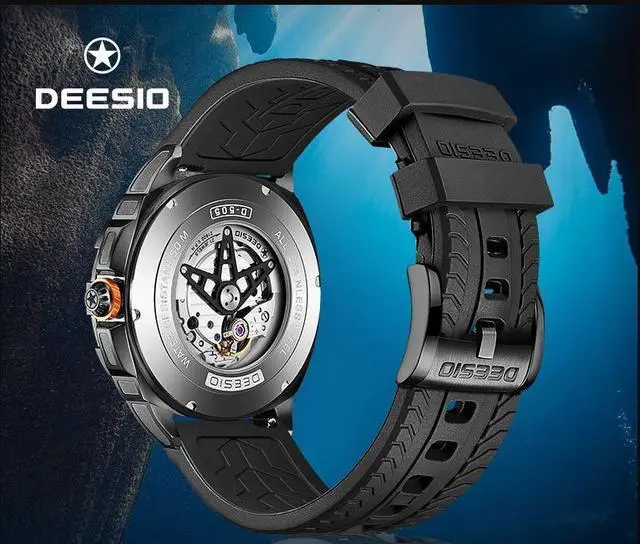 Alt view image 3 of 7 - DEESIO Watches for Men, 43mm Automatic Mechanical Watch for Men 50 Meter Diving Depth Sport Luminous Sapphire Mens Watch Calendar Luxury Fashion Waterproof, Mechanical Watch