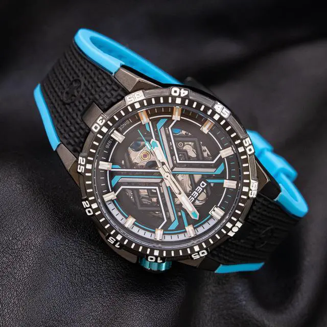 Alt view image 4 of 4 - DEESIO Watches for Men, 43mm Automatic Mechanical Watch for Men 50 Meter Diving Depth Sport Luminous Sapphire Mens Watch Calendar Luxury Fashion Waterproof, Mechanical Watch