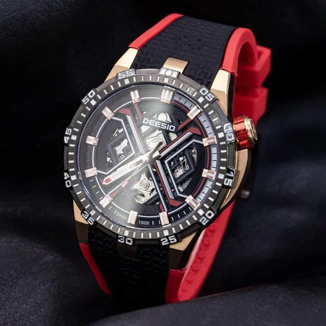 Alt view image 4 of 4 - DEESIO Automatic Watch for Men Men's Watches Analog Automatic Mechanical Watches Self-Winding Mechanical Wrist Watch Luxury Business