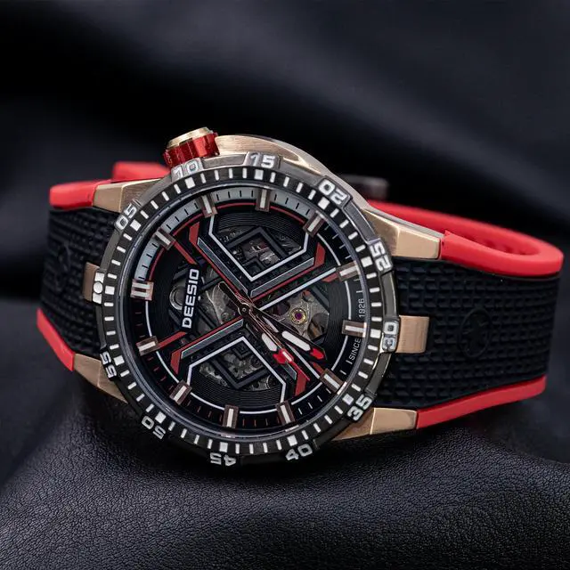 Alt view image 3 of 4 - DEESIO Automatic Watch for Men Men's Watches Analog Automatic Mechanical Watches Self-Winding Mechanical Wrist Watch Luxury Business
