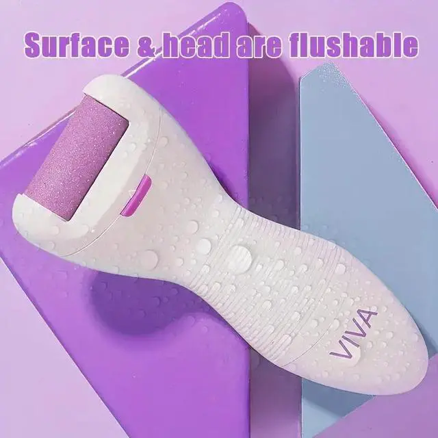 Alt view image 3 of 7 - Lairlux Powerful Pedicure Tool Electric Callus Smoother For Removing Hard, Dry, Cracked Skin/Calluses On Feet-Rechargeable, Includes 2 Grinding Heads