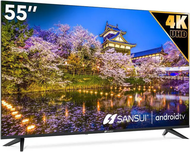 Alt view image 4 of 4 - SANSUI ES55S1UA, 55 inch UHD HDR Smart TV with Google Assistant (Voice Control), Screen Share, HDMI, USB