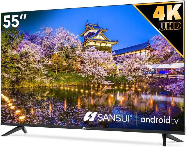 Alt view image 3 of 4 - SANSUI ES55S1UA, 55 inch UHD HDR Smart TV with Google Assistant (Voice Control), Screen Share, HDMI, USB