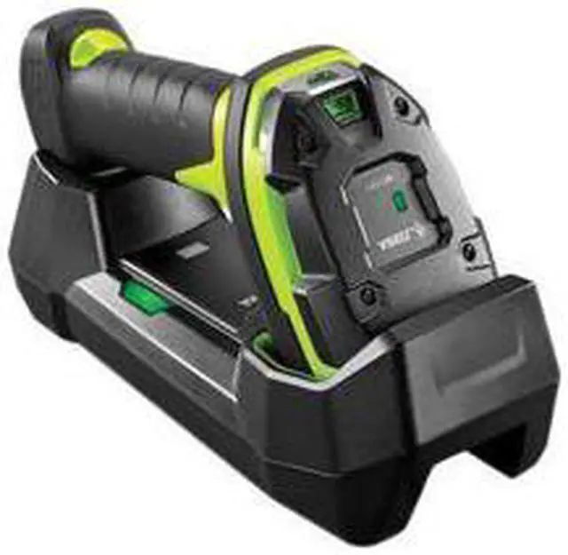 Main image of Zebra DS3678-SR Ultra-Rugged Handheld Cordless 1D/2D Barcode Scanner, FIPS, Vibration Motor, Standard Cradle USB Kit, Industrial Green - DS3678-SR3U4210SFW