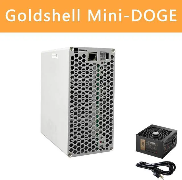 Alt view image 5 of 12 - Goldshell MINI-DOGE Miner 185MH/S 235W (500W PSU and US. Cord Included) DOGE & LTC Miner Low Noise Small Household Litecoin Mining Machine Better than BITMAIN ANTMINER L3 S9 S11 S17 S19 T17