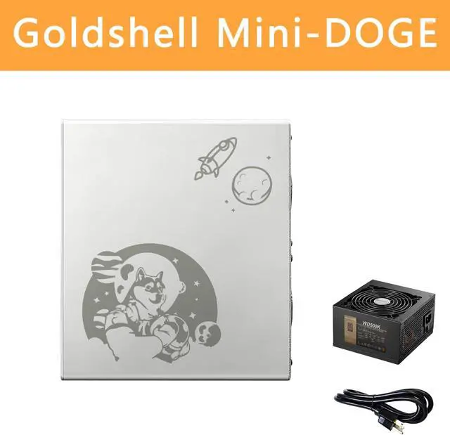 Alt view image 4 of 12 - Goldshell MINI-DOGE Miner 185MH/S 235W (500W PSU and US. Cord Included) DOGE & LTC Miner Low Noise Small Household Litecoin Mining Machine Better than BITMAIN ANTMINER L3 S9 S11 S17 S19 T17