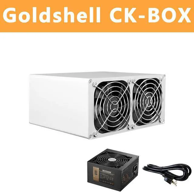Alt view image 2 of 8 - Goldshell CK-BOX Miner 1050GH/S 215W ( 500W PSU and US. Cord Included ) Nervos CKB Miner Low Noise Small Household Mining Machine Asic Miner Better than Bitmain Antminer L3 L7 S9 S11 S17 S19 T17 E9