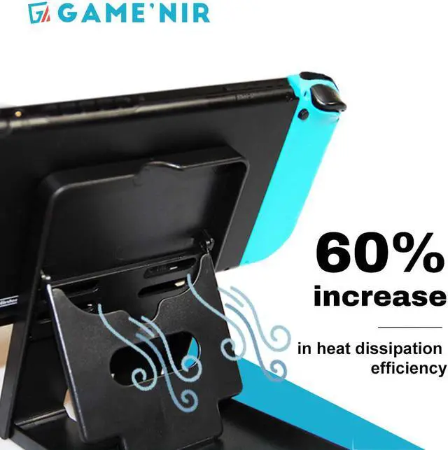 Alt view image 2 of 7 - GAME'NIR Cooling Stander for Nintendo Switch, Nintendo Switch OLED, Nintendo Switch lite, Switch Holder, Tablet Stand, Mobile Phone Holder, Cell Phone Stand, iPhone, ipad, iPad Pro, Samsung note 20