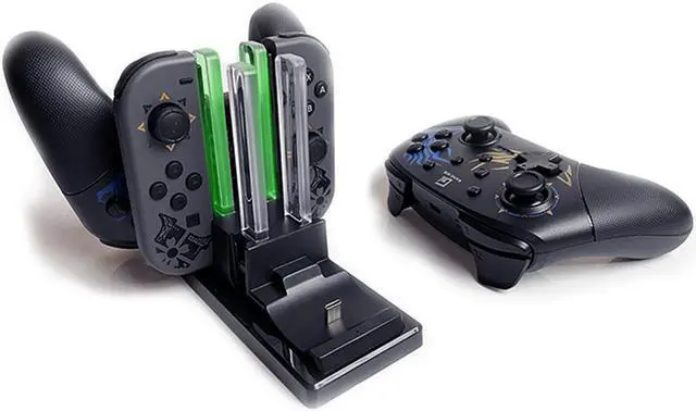 Alt view image 2 of 6 - GAME’NIR Controller Charger Dock MAX for Nintendo Switch, Nintendo Switch OLED, Nintendo Switch lite, Gamepad Dock Station, Joy con, NS Pro Controller, Switch Accessories, Gameing PC, Steam Controller