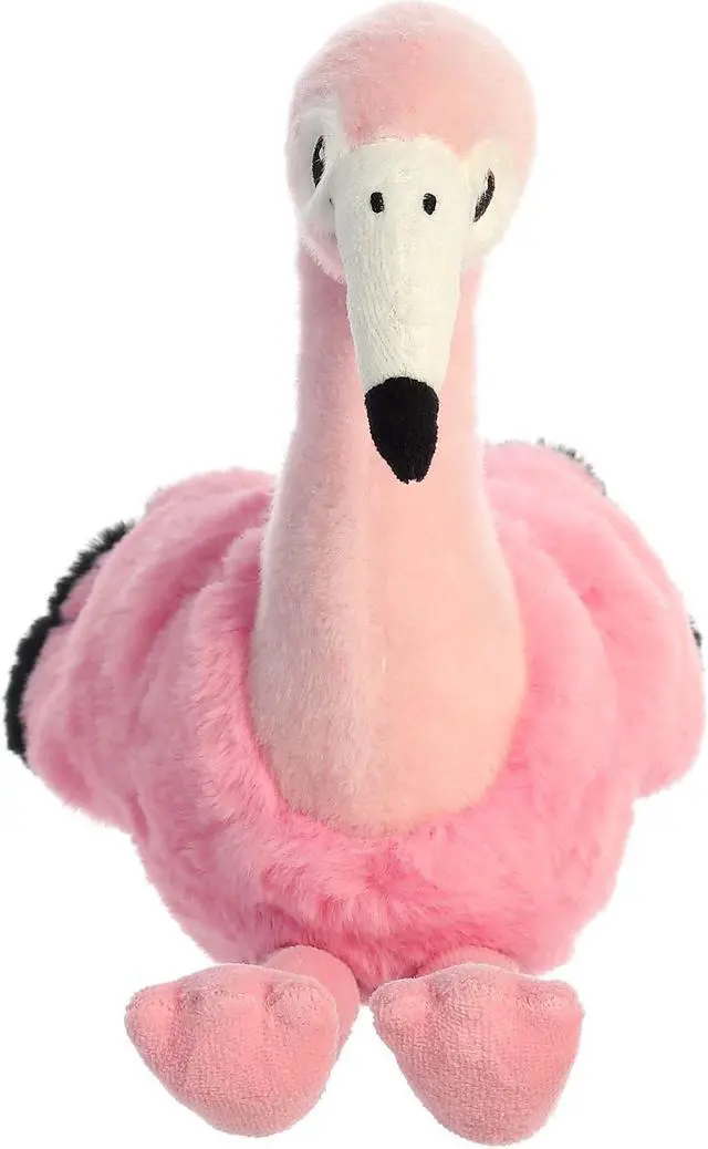 Alt view image 5 of 7 - Aurora® - Medium Pink Eco Nation - 9.5" Flamingo - Eco-Friendly Stuffed Animal