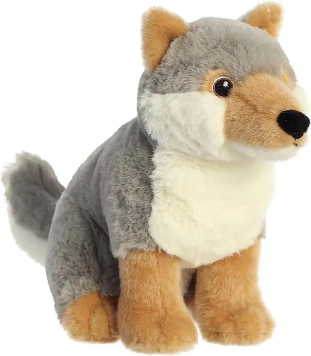 Alt view image 4 of 7 - Aurora® - Medium Gray Eco Nation - 9.5" Wolf - Eco-Friendly Stuffed Animal