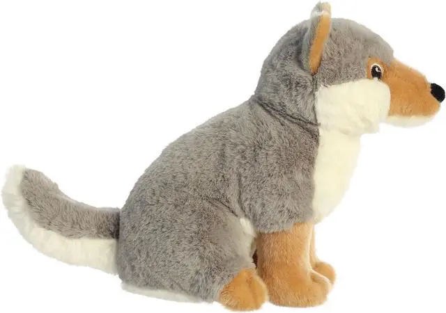 Alt view image 5 of 7 - Aurora® - Medium Gray Eco Nation - 9.5" Wolf - Eco-Friendly Stuffed Animal