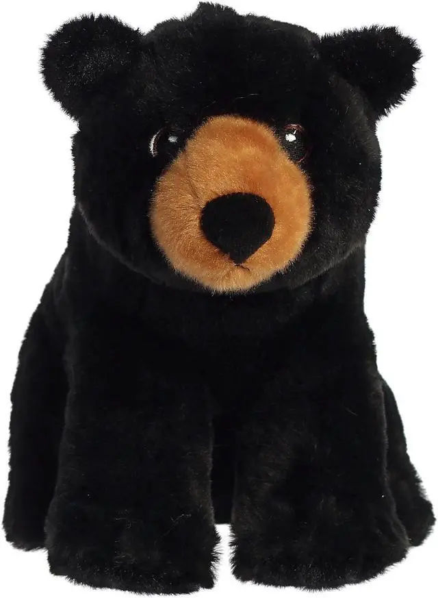 Alt view image 3 of 7 - Aurora® - Medium Black Eco Nation - 9.5" Black Bear - Eco-Friendly Stuffed Animal