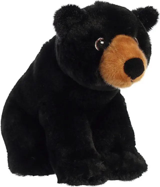 Alt view image 4 of 7 - Aurora® - Medium Black Eco Nation - 9.5" Black Bear - Eco-Friendly Stuffed Animal