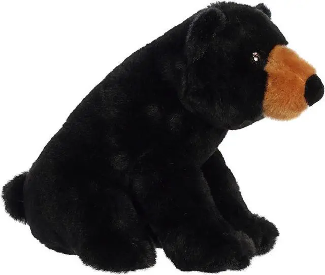 Alt view image 5 of 7 - Aurora® - Medium Black Eco Nation - 9.5" Black Bear - Eco-Friendly Stuffed Animal