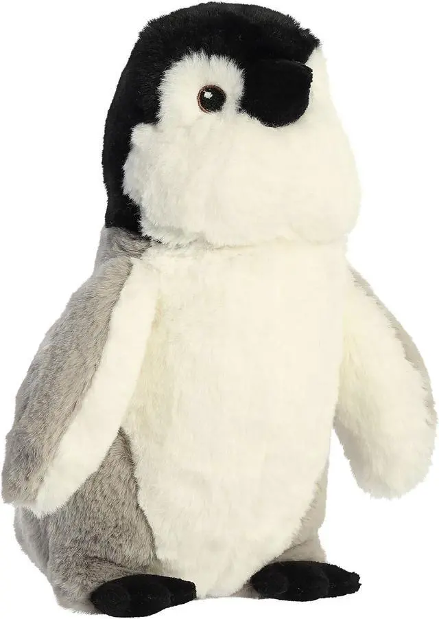 Alt view image 4 of 7 - Aurora® - Medium Gray Eco Nation - 9.5" Penguin - Eco-Friendly Stuffed Animal