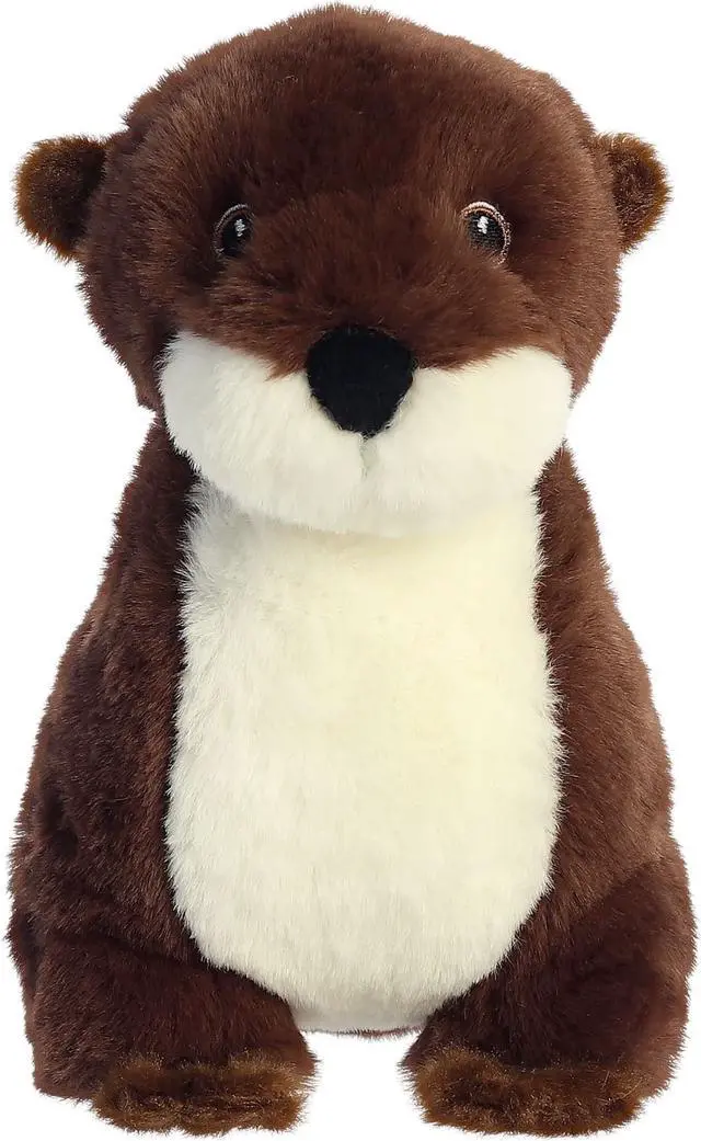 Alt view image 3 of 7 - Aurora® - Large Brown Eco Nation - 13.5" River Otter - Eco-Friendly Stuffed Animal