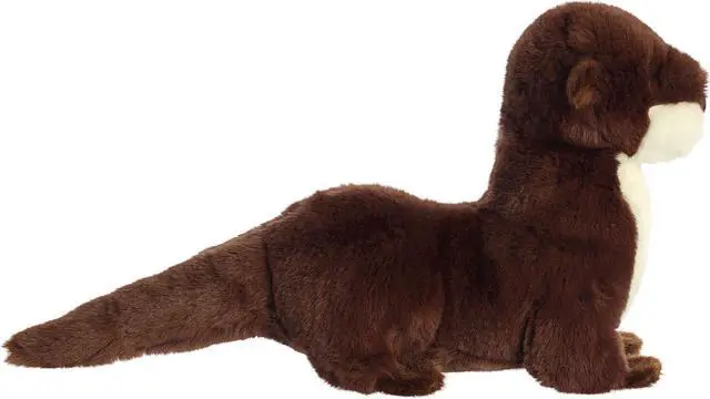 Alt view image 5 of 7 - Aurora® - Large Brown Eco Nation - 13.5" River Otter - Eco-Friendly Stuffed Animal