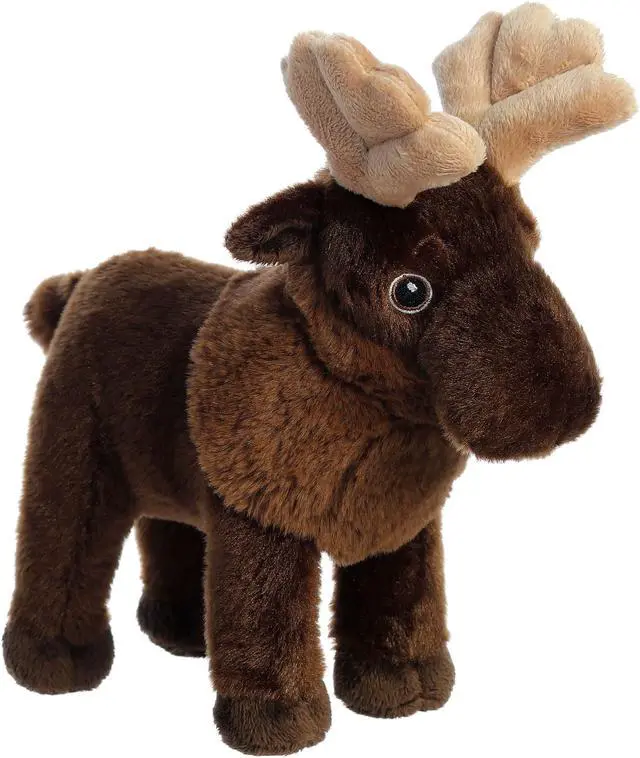 Alt view image 3 of 6 - Aurora® - Medium Brown Eco Nation - 10" Moose - Eco-Friendly Stuffed Animal